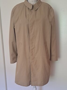 VINTAGE 60s ZEELANDER IMPORT Men's Tan Single-Breasted Trench Coat